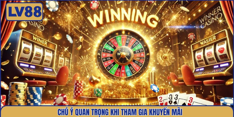Chú ý quan trọng khi tham gia khuyến mãi