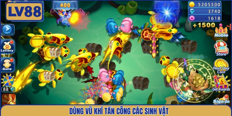 dung-vu-khi-tan-cong-cac-sinh-vat